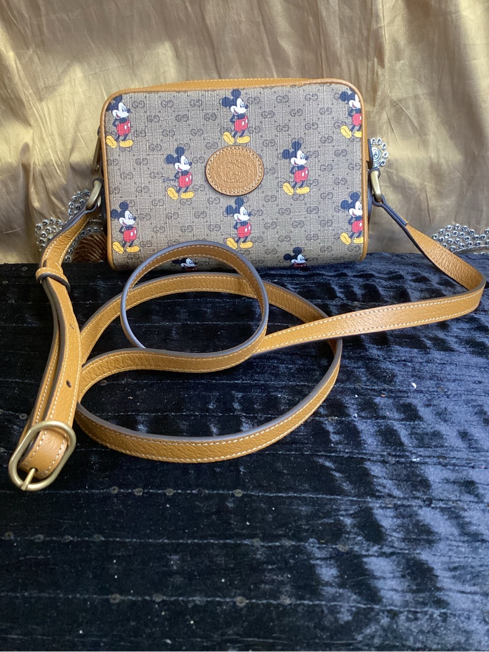 Vintage Gucci x Disney Mickey Mouse Crossbody Crossbody Camera Bag